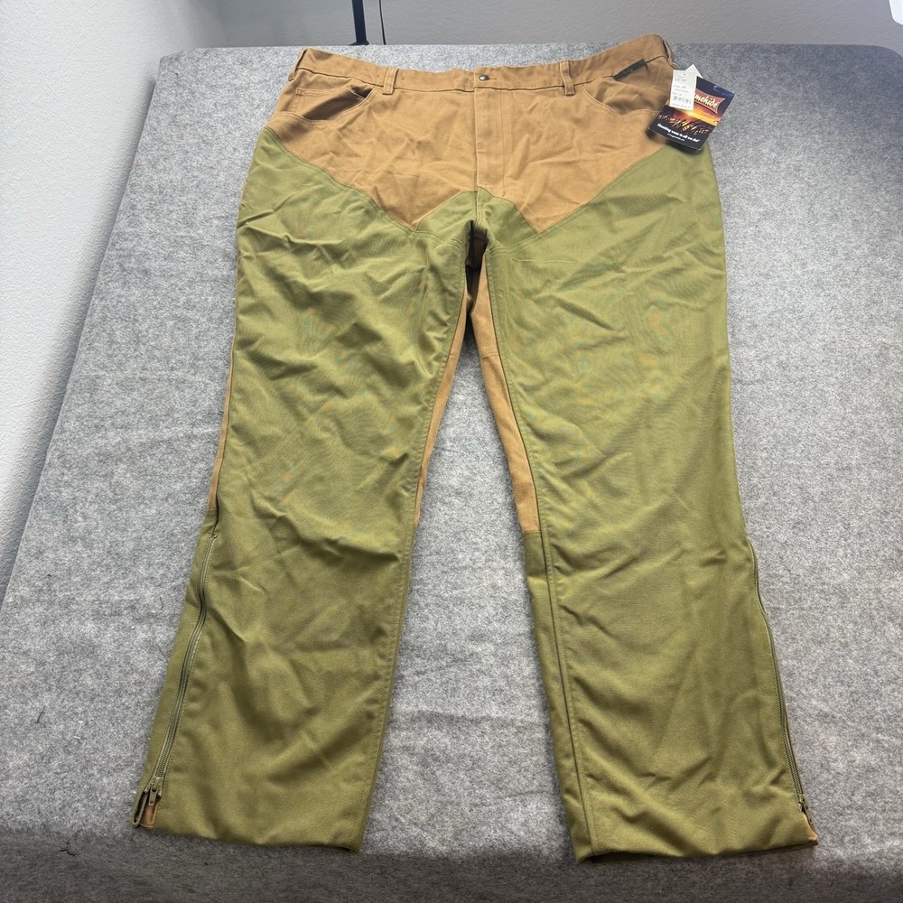 NWT Gamehide Briar Proof Upland Hunting Pants Mens 48x32 Brown Brush Canvas 12T